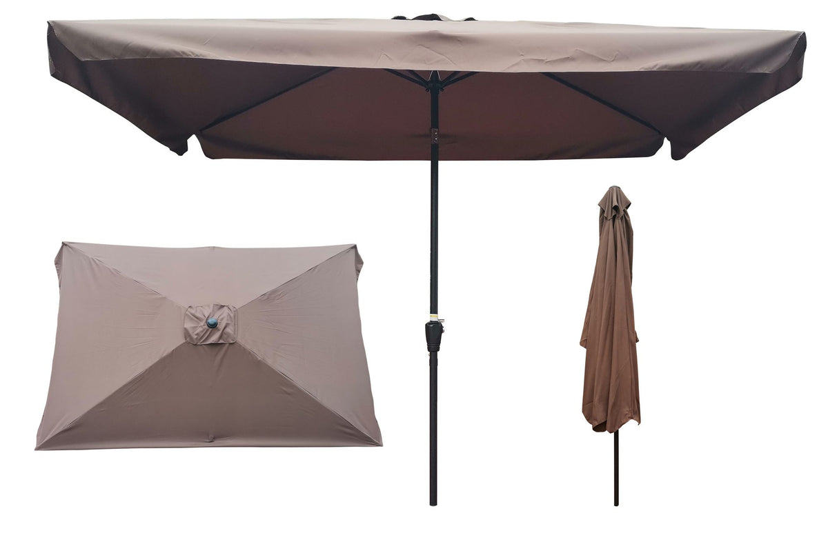 Rectangular Patio Umbrella with Crank and Tilt