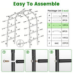 Adjustable Garden Arch for Climbing Plants and Events