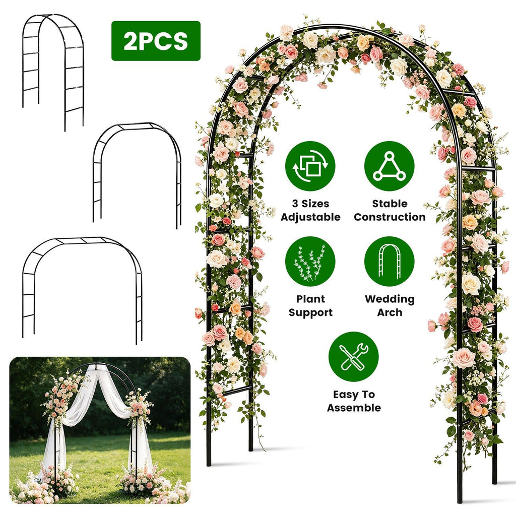 Adjustable Garden Arch for Climbing Plants and Events
