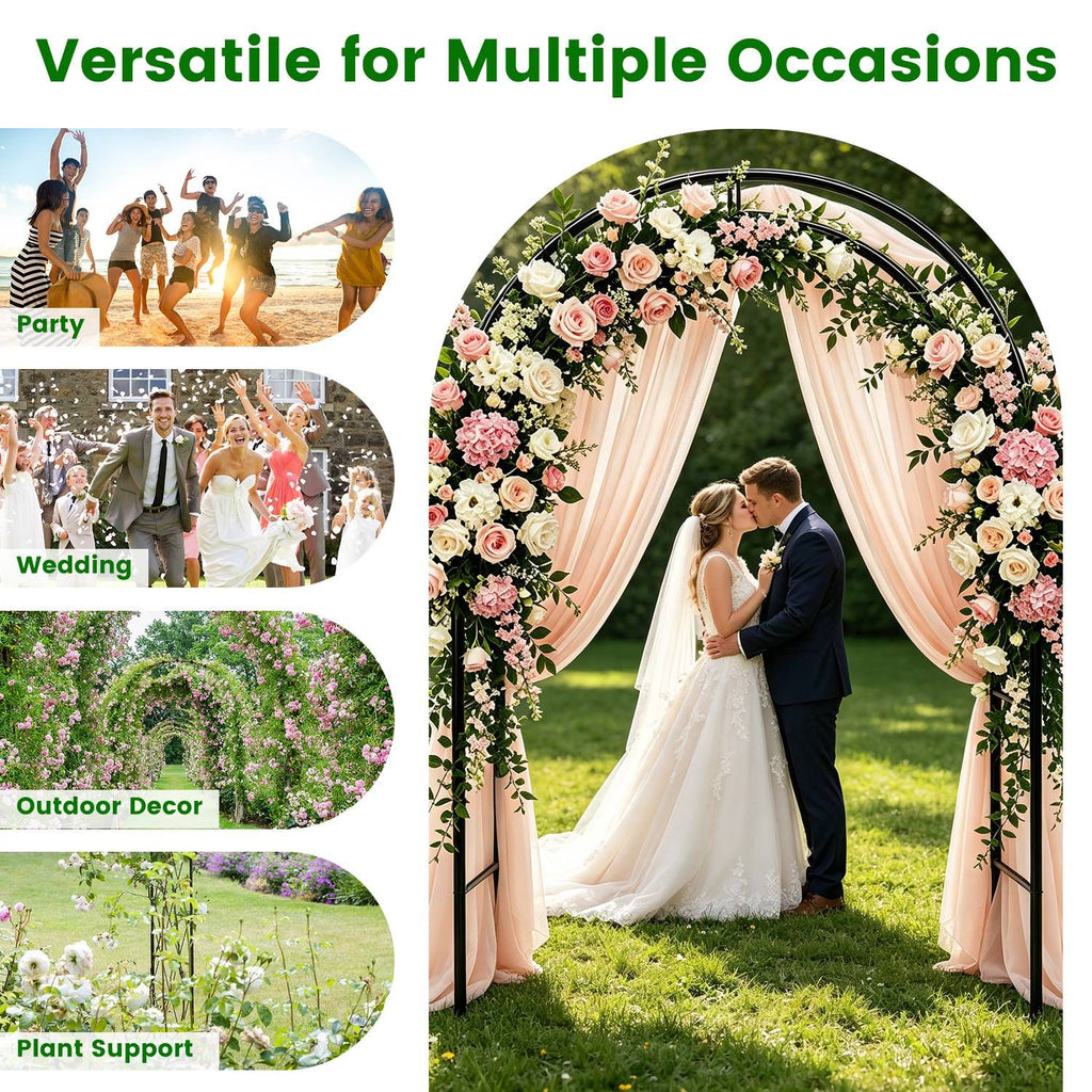 Adjustable Garden Arch for Climbing Plants and Events