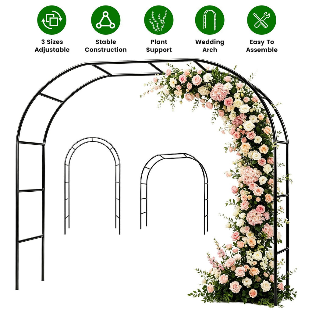 Adjustable Garden Arch for Climbing Plants and Events