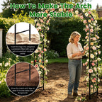 Adjustable Garden Arch for Climbing Plants and Events