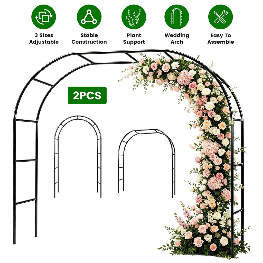Adjustable Garden Arch for Climbing Plants and Events