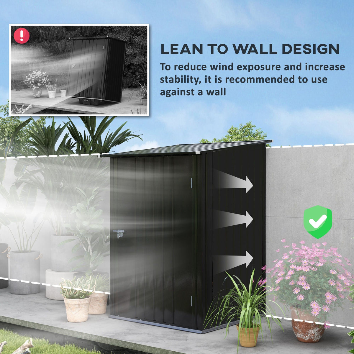 Compact Metal Garden Shed – Tidy Up Your Patio & Lawn in Style