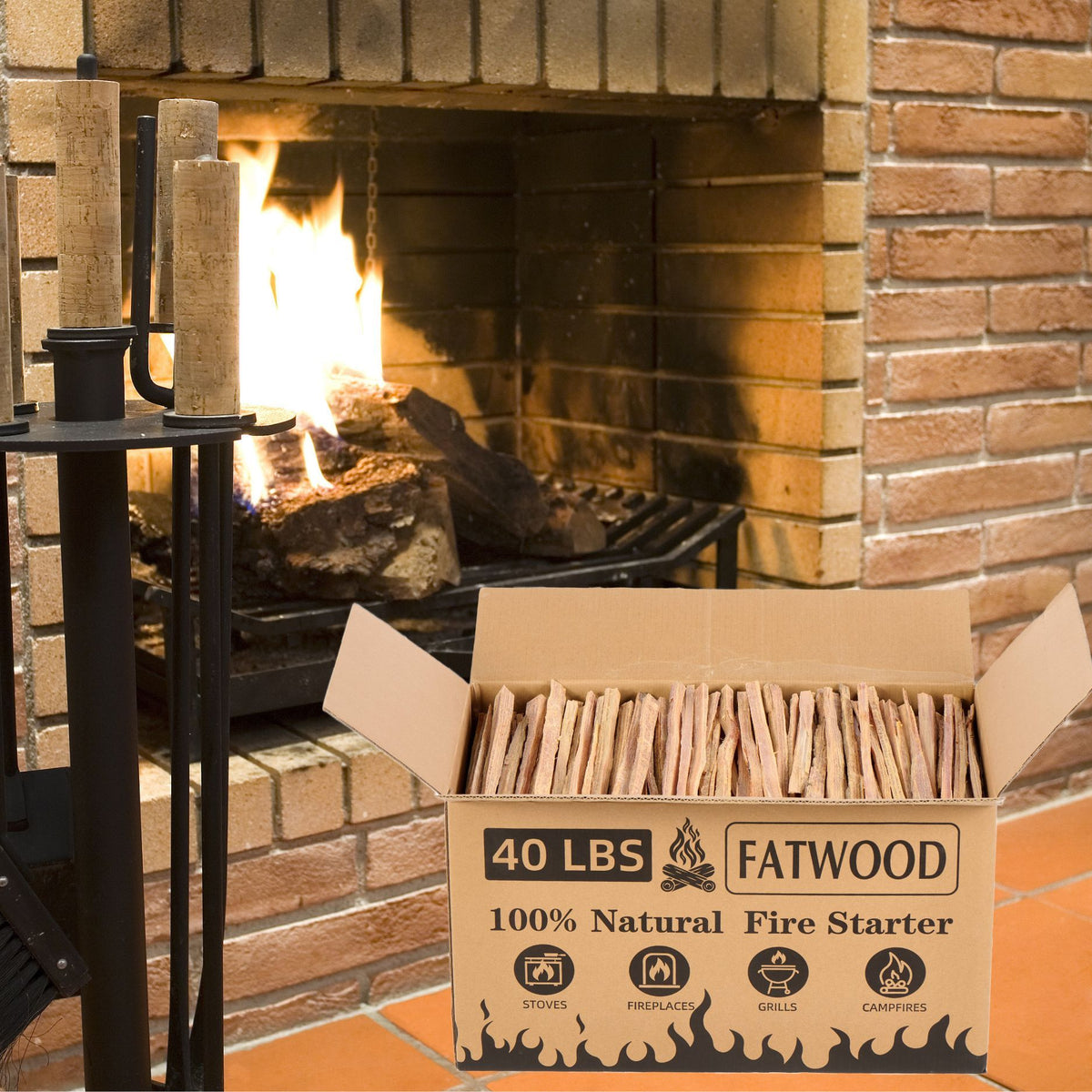 Pre-Split Fire Starters for Hearth and Outdoor Fires