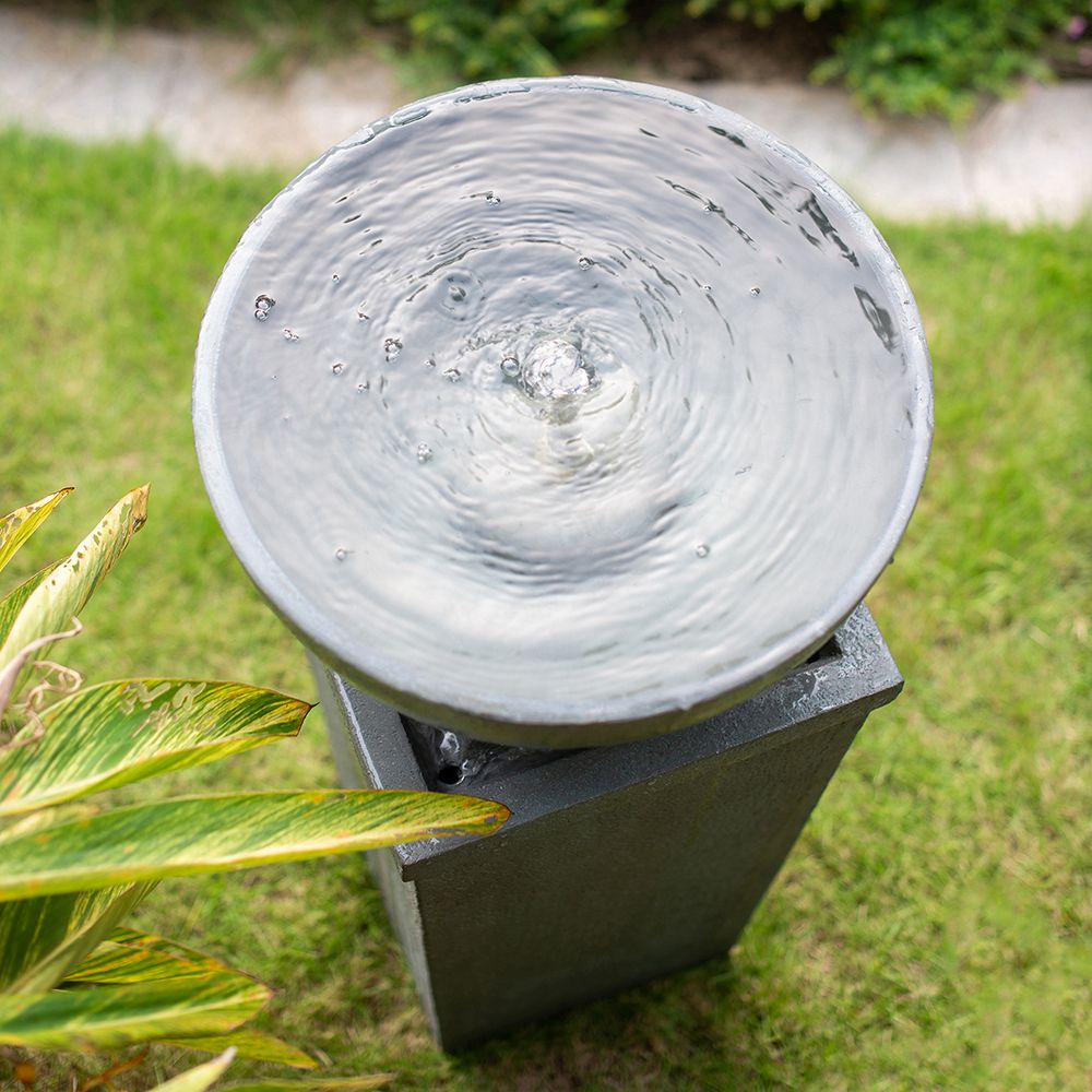 Zen Bowl Outdoor Fountain for Garden and Patio