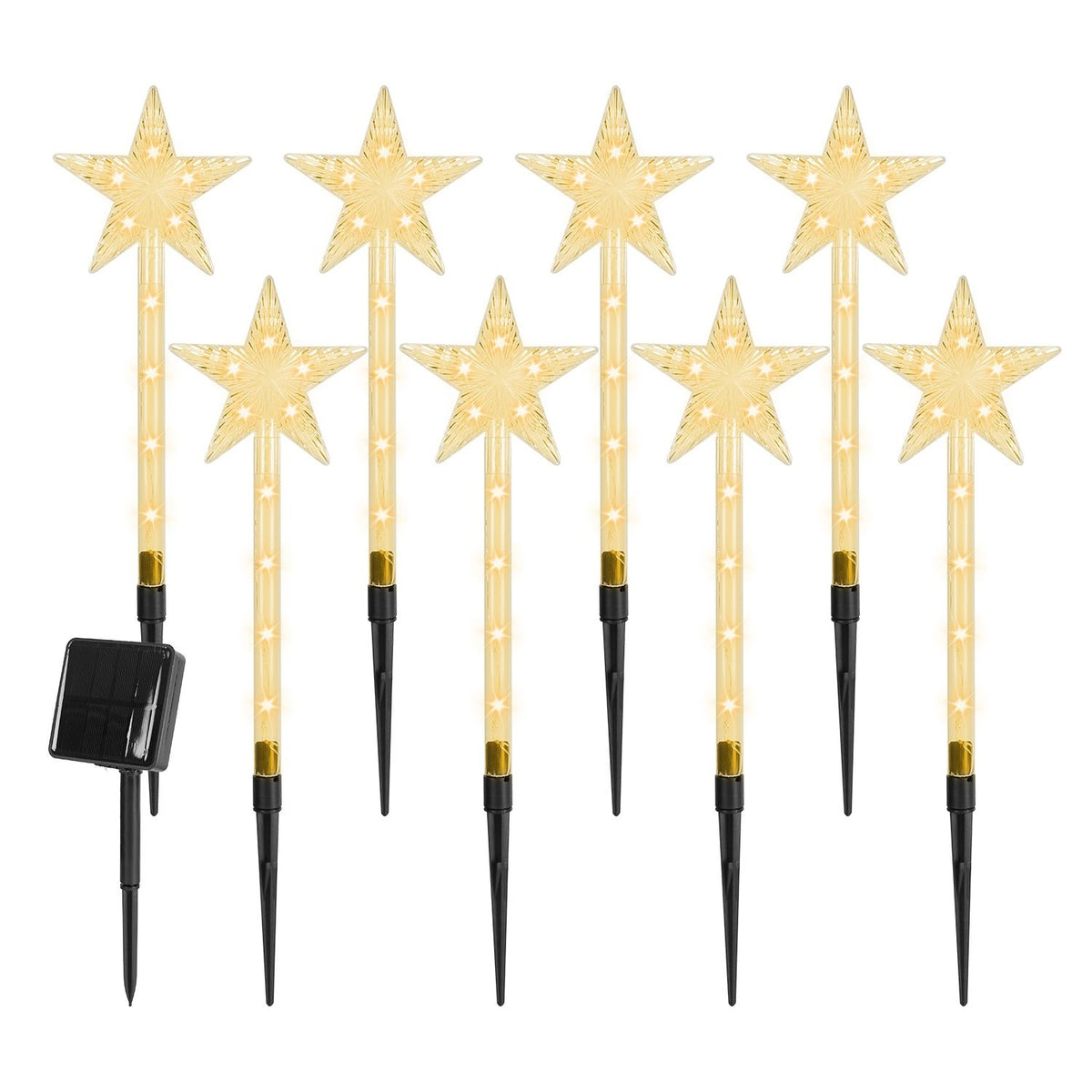 Christmas Star Solar Pathway Stake Lights