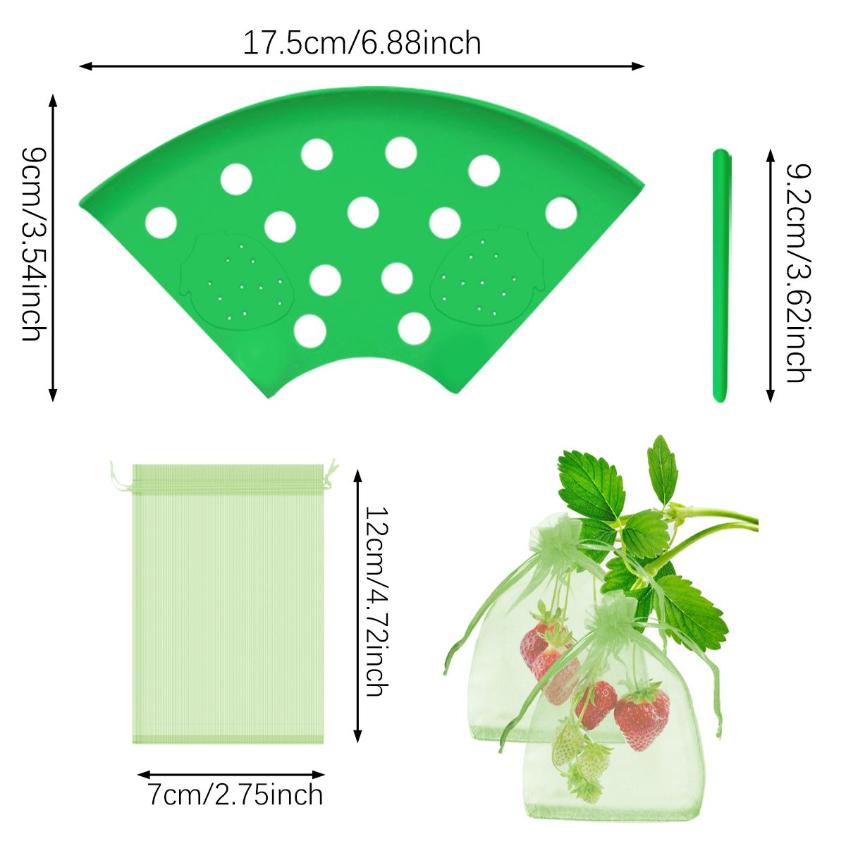 Strawberry Growing Support and Mesh Bag Kit