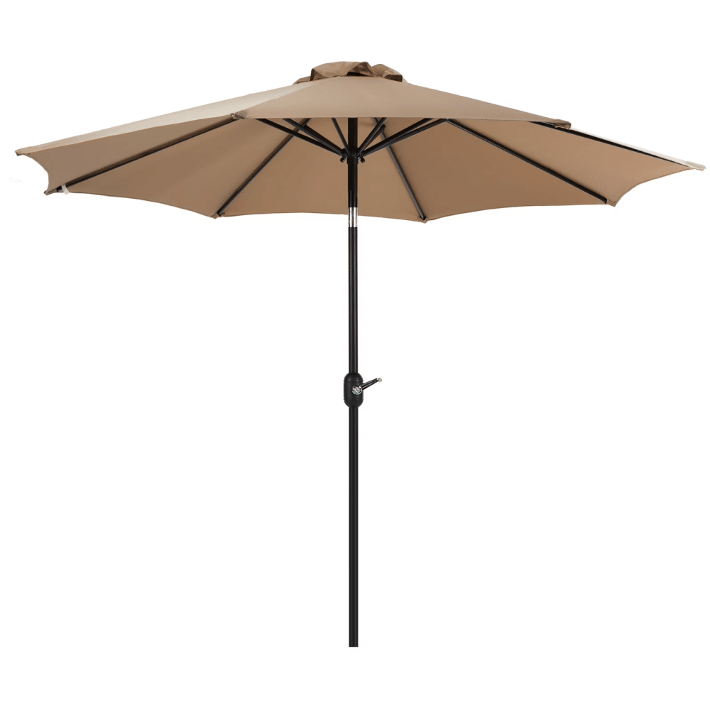 Crank-Open Patio Umbrella with Adjustable Tilt