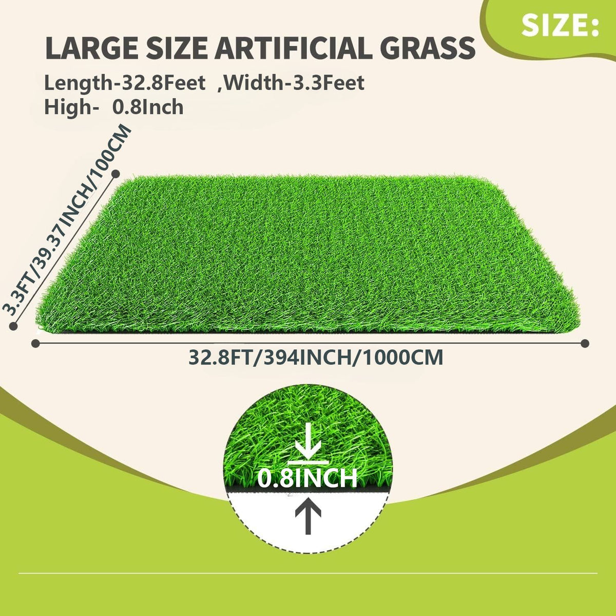 Artificial Grass Turf for Floors and Creative Displays