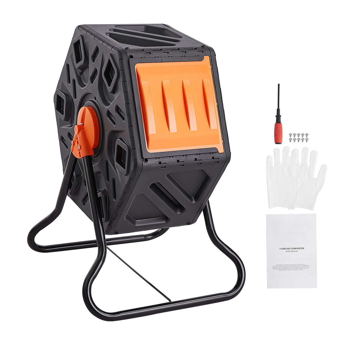 Compact Rotating Composter for Small Gardens
