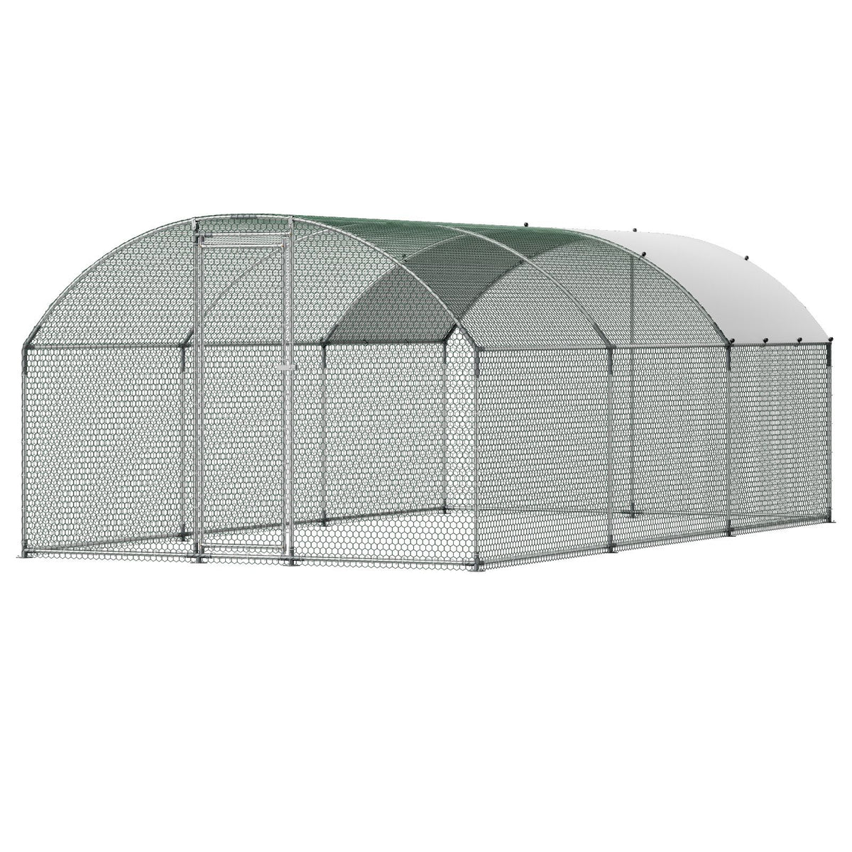 Walk-In Poultry Enclosure with Dome Roof and Cover