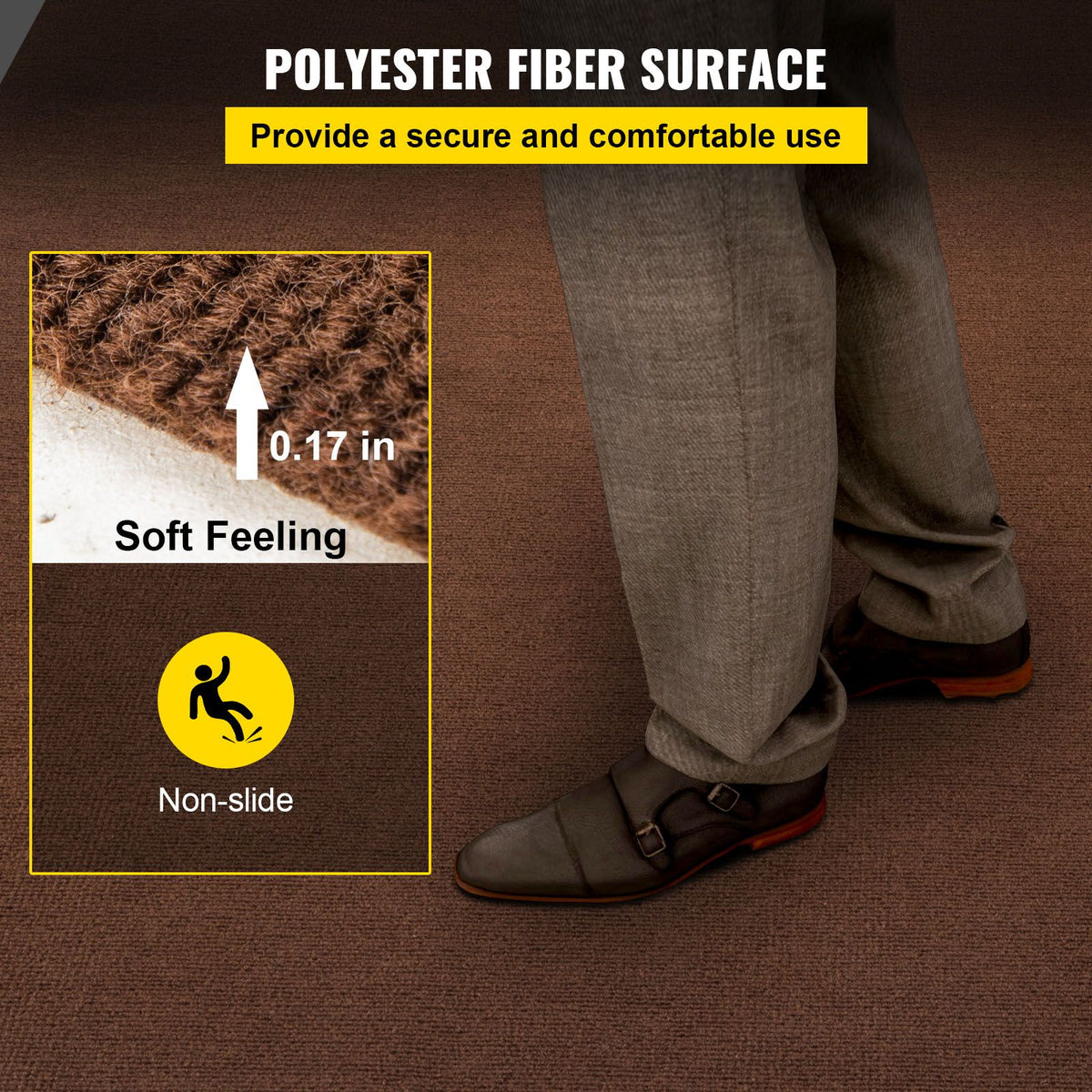 Deep Brown Marine Carpet for Boat, Patio, Porch or Deck