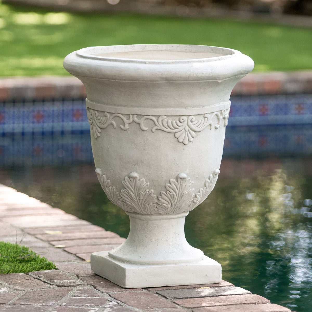 Classic Moroccan Urn Planter for Indoor or Outdoor Use