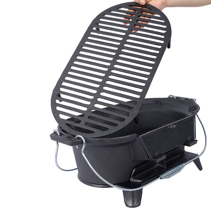 Portable Outdoor BBQ Grill with Removable Grate