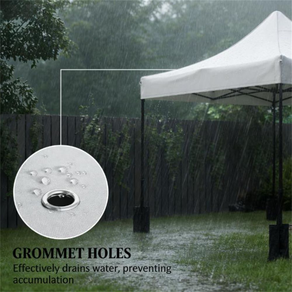 Peak-Pole Replacement Canopy Top with Weight Bags