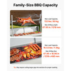 Outdoor Charcoal Rotisserie Grill for Pig and Lamb Roasting
