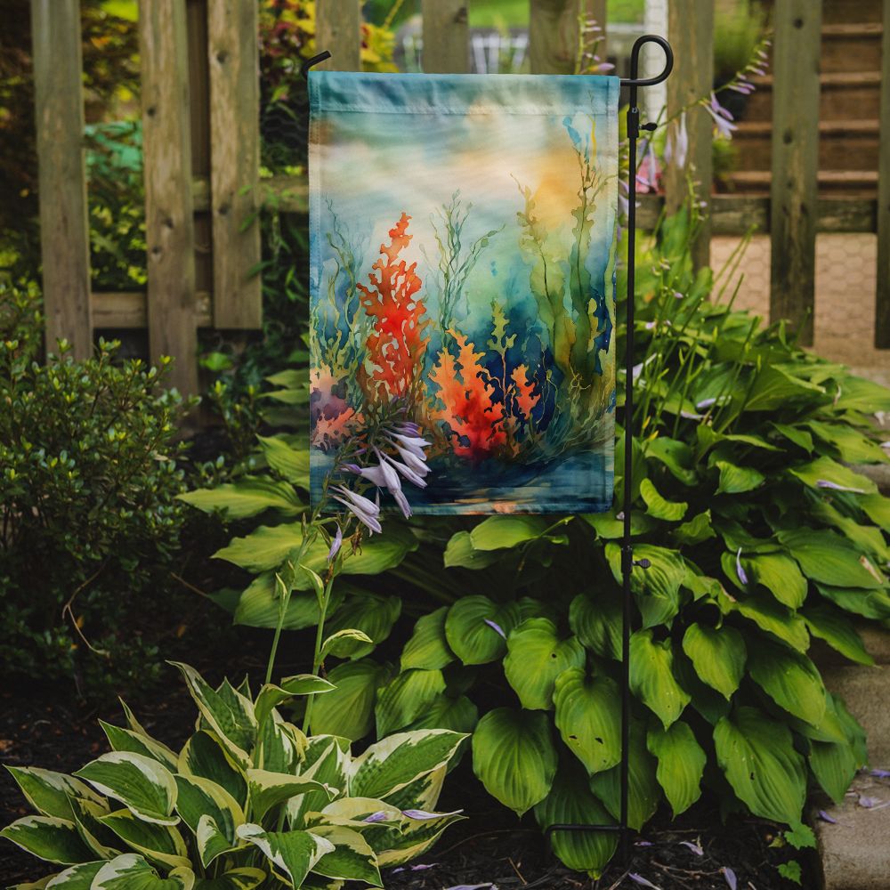 Seaweed Artwork Double-Sided Garden Flag