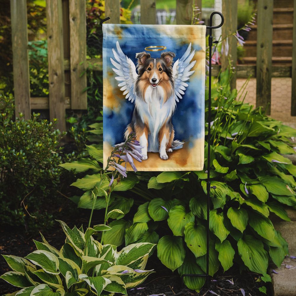 Sheltie My Angel Christmas Garden Flag
