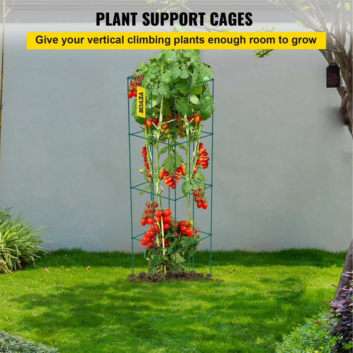 Six-Pack Interlocking Square Tomato Support Cages