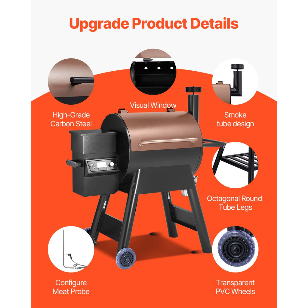VEVOR 8-in-1 Wood Pellet Grill and Smoker
